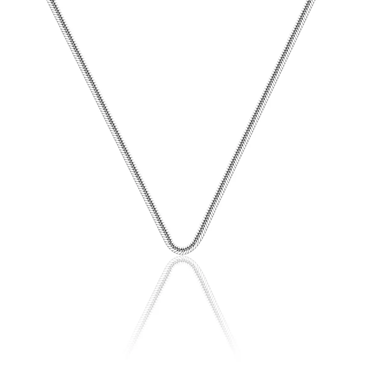 Łańcuszek srebrny żmijka